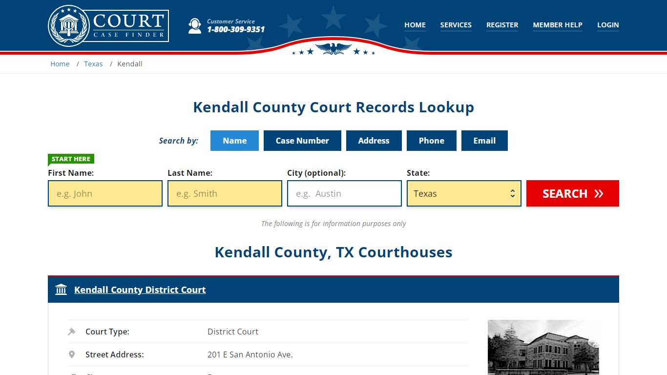 Kendall County Court Records | TX Case Lookup